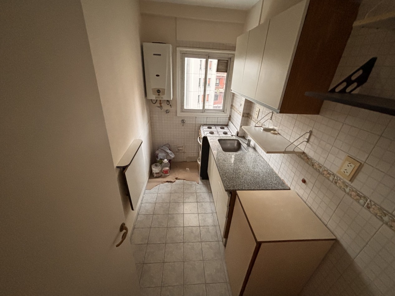 2 ambientes con hermosa vista abierta en un 8° piso