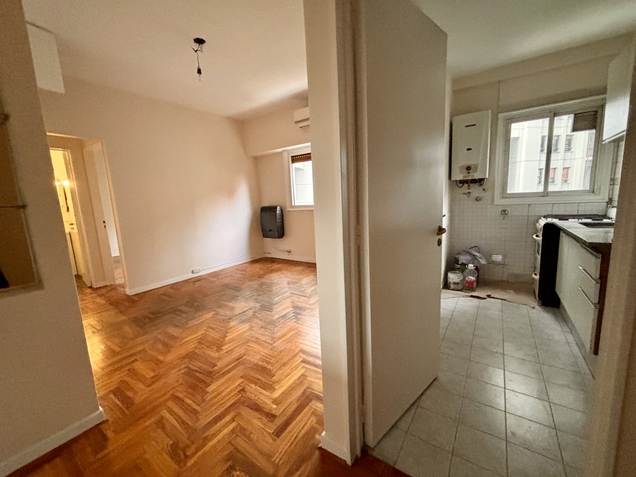2 ambientes con hermosa vista abierta en un 8° piso