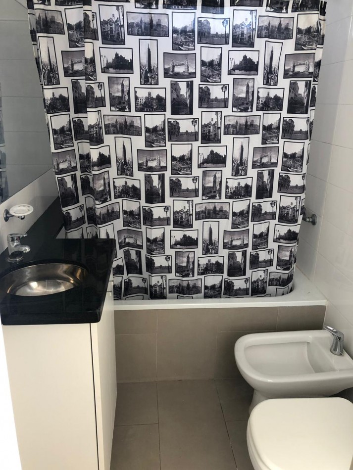 2 ambientes al frente con balcon cochera y toilette
