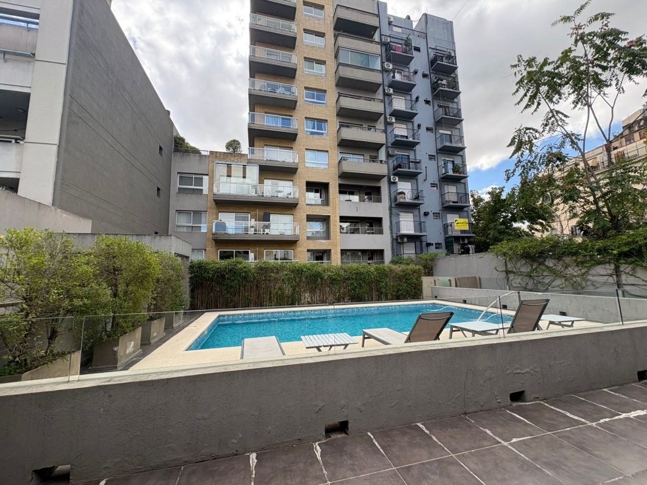 Amplio dos ambientes con amenities en Palermo
